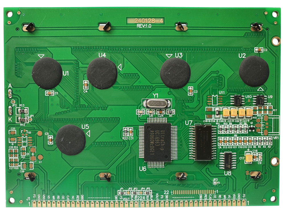 [240 × 128 graphic LCD PCB]